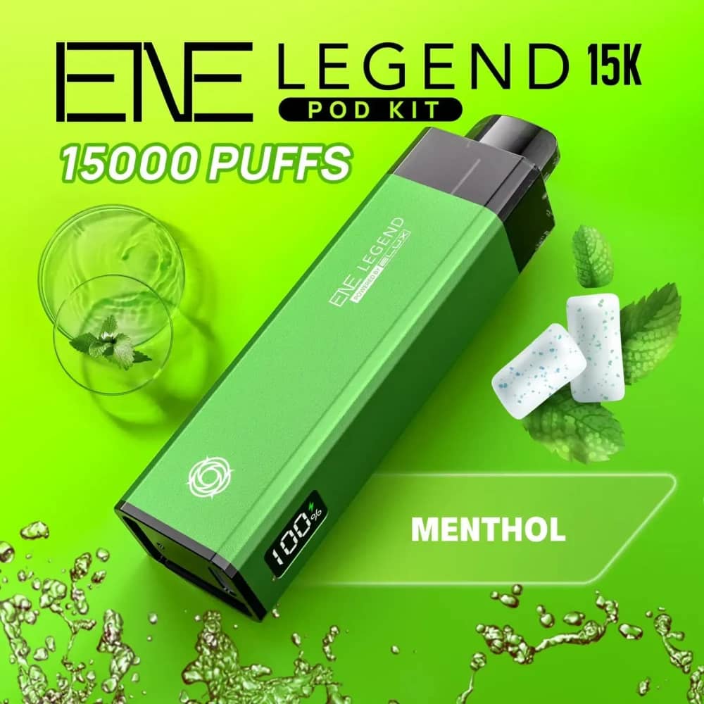 Elux Ene Legend 15k Vape Kit Box of 5 Menthol