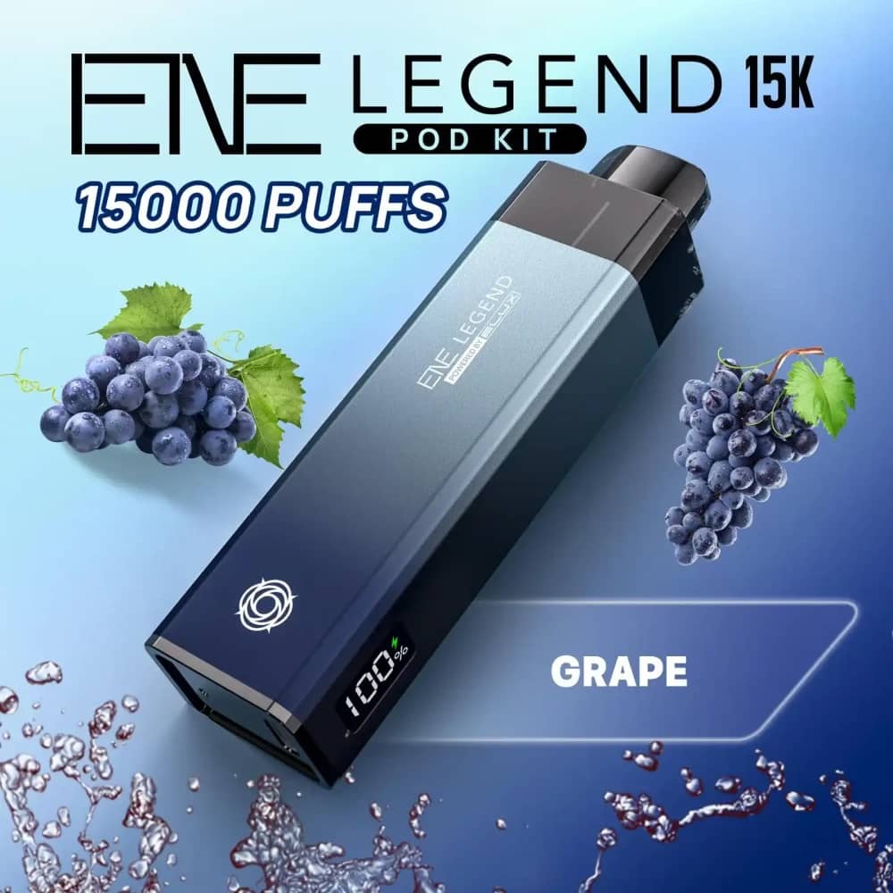 Elux Ene Legend 15k Vape Kit Box of 5 Grape