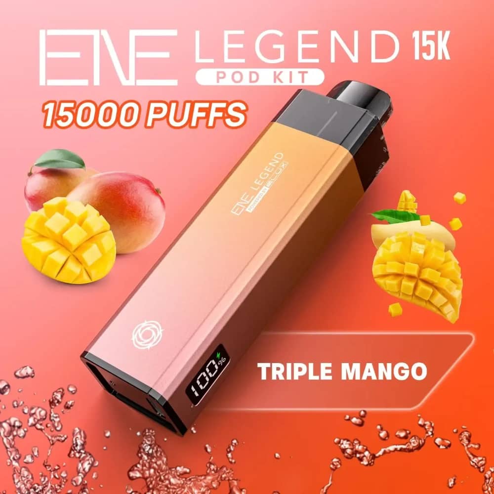 Elux Ene Legend 15k Vape Kit Box of 5 Triple Mango
