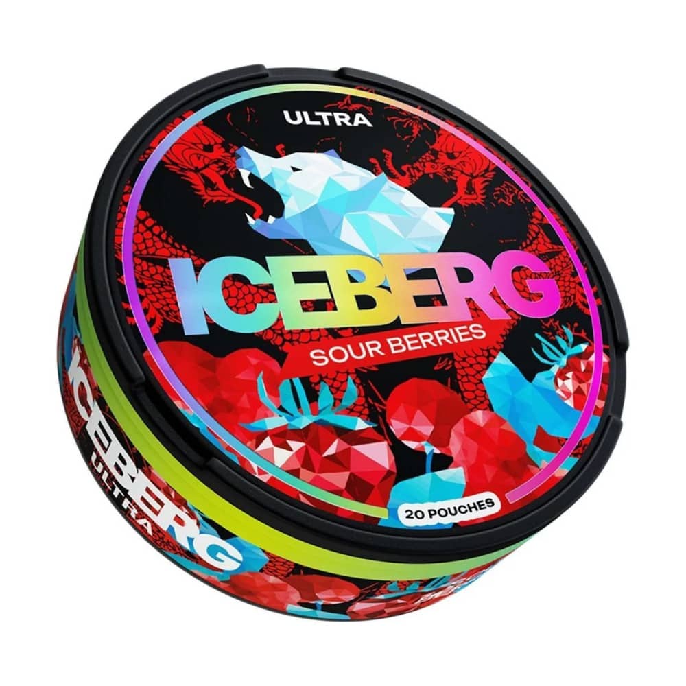 Iceberg Nicotine Pouches 10 Packs Sour Berries
