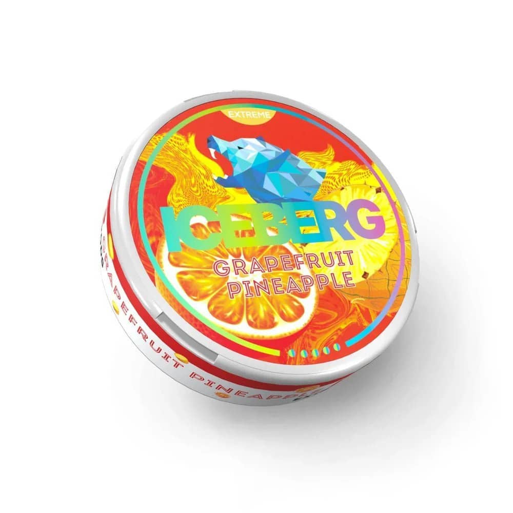 Iceberg Nicotine Pouches 10 Packs Grapefruit Pineapple