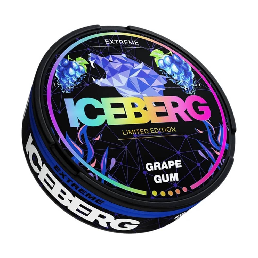 Iceberg Nicotine Pouches 10 Packs Grape Gum