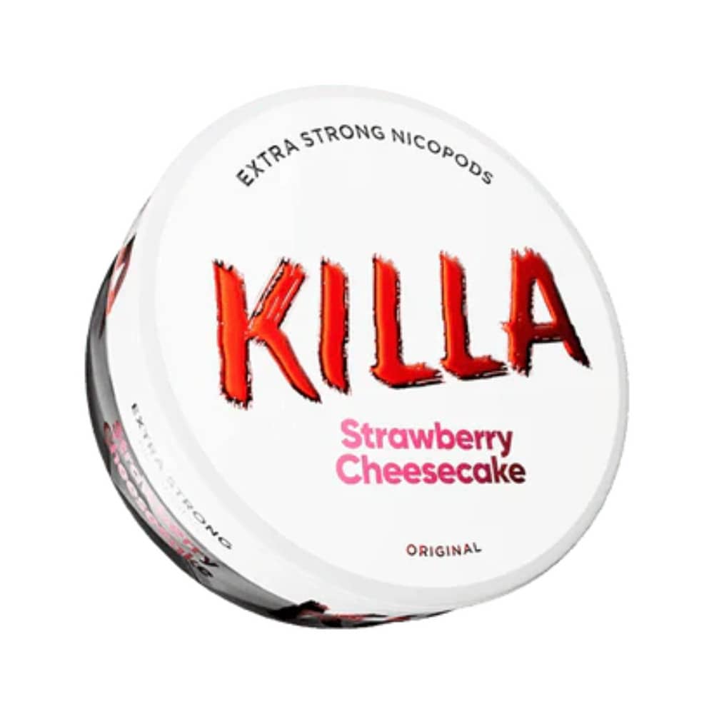 Killa Nicotine Pouches 10 Packs Strawberry Cheesecake 16mg