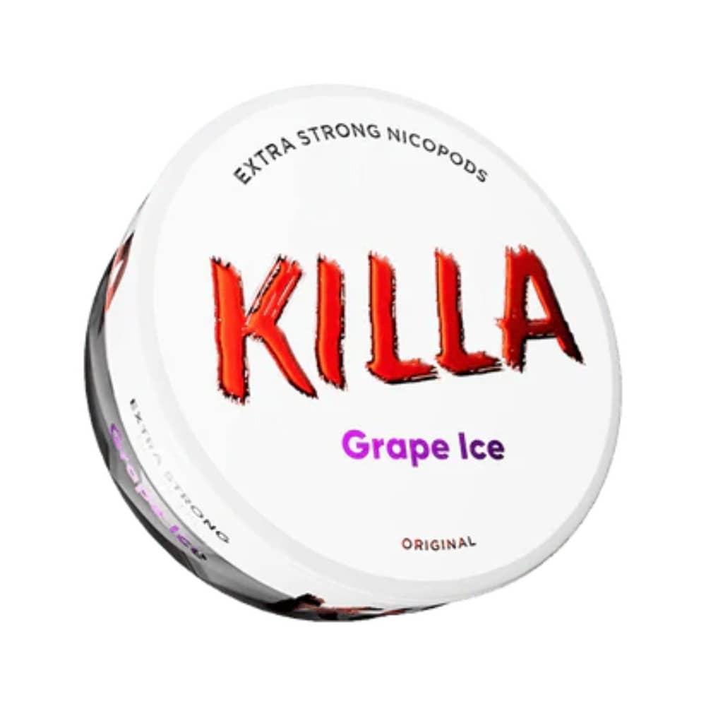 Killa Nicotine Pouches 10 Packs Grape Ice 16mg