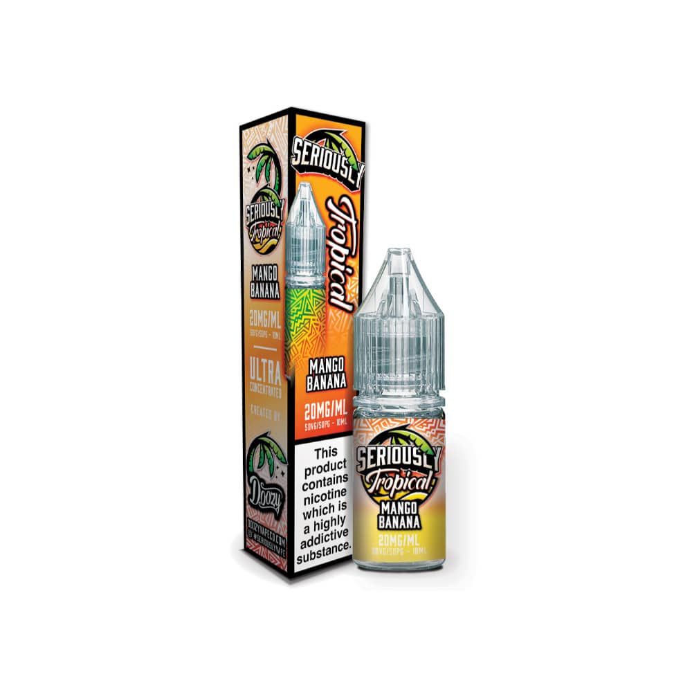 Doozy Serious Tropical Nic Salts e liquids 10ml - 10Packs Mango Banana 20mg